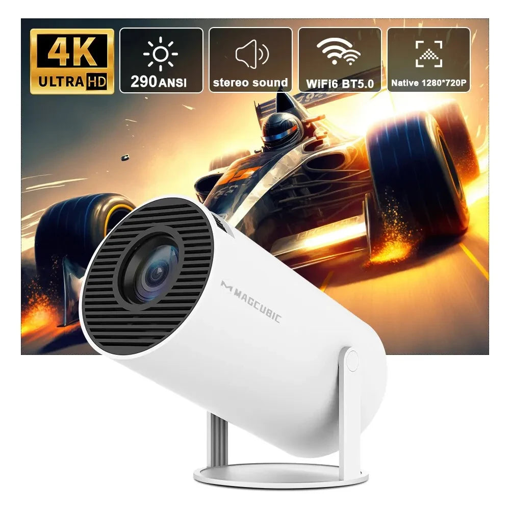 Projector HY300 Pro 4K Android 11 Dual Wifi6 290ANSI Allwinner H713 BT5.0 1080P 1280*720P Home Cinema Outdoor Projetor